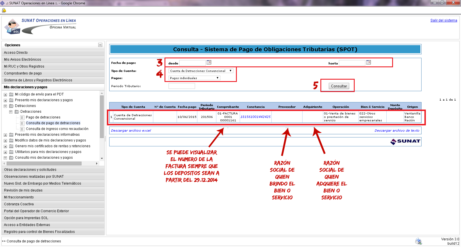 Consultar Las Detracciones Y Percepciones Por Clave Sol Contabilidad