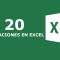 20 aplicaciones en excel