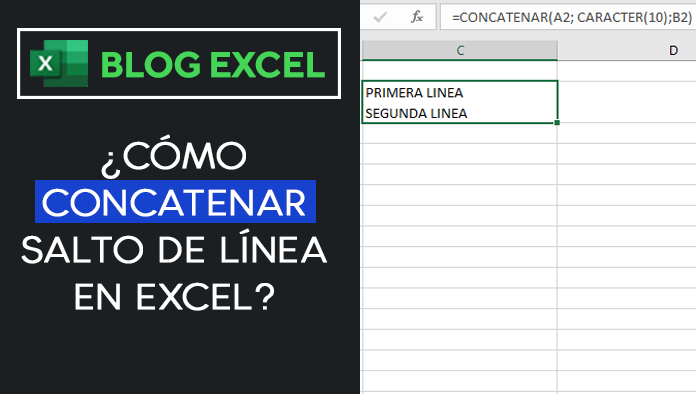 CONCATENAR SALTO DE LÍNEA EN EXCEL Excel Contable