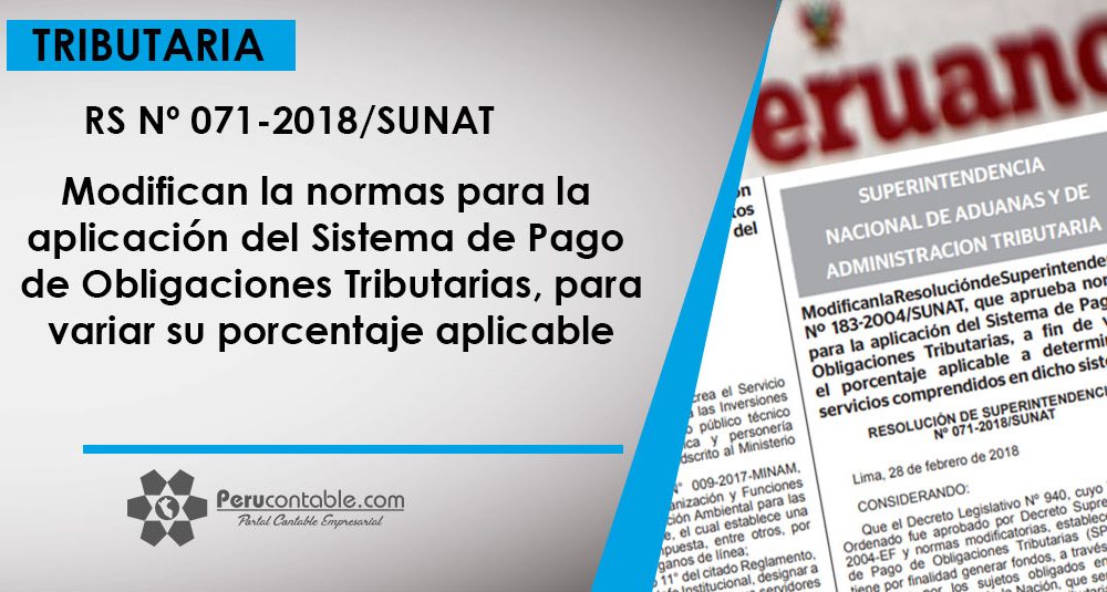 Modifican La RS Nº 183-2004/SUNAT, Que Aprueba Normas Para La ...