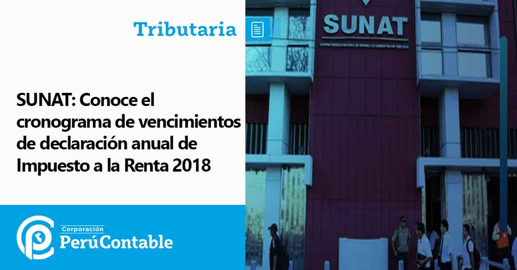 Sunat Conoce El Cronograma De Vencimientos De Declaración Anual De 3269