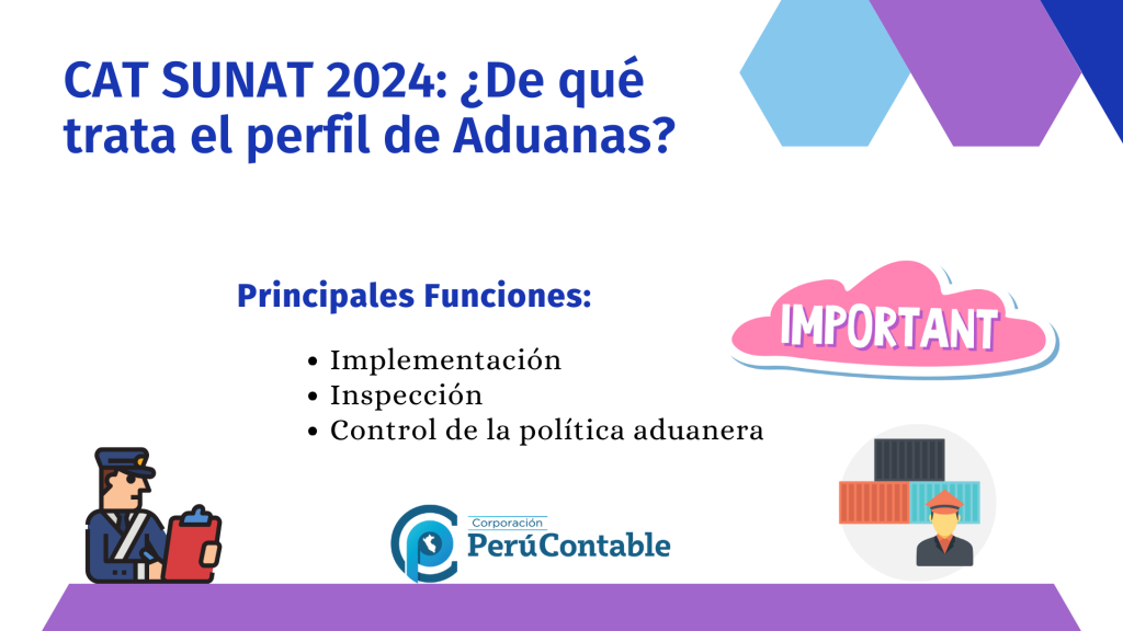 CAT SUNAT 2024: De Que Trata El Perfil De Aduanas | Tributación